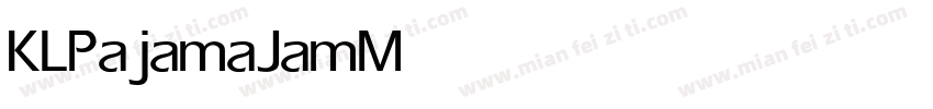 KLPajamaJam Medium字体转换